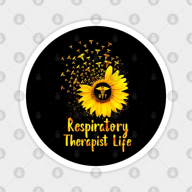 Sunflower Respiratory Therapist Life Magnet by QUYNH SOCIU